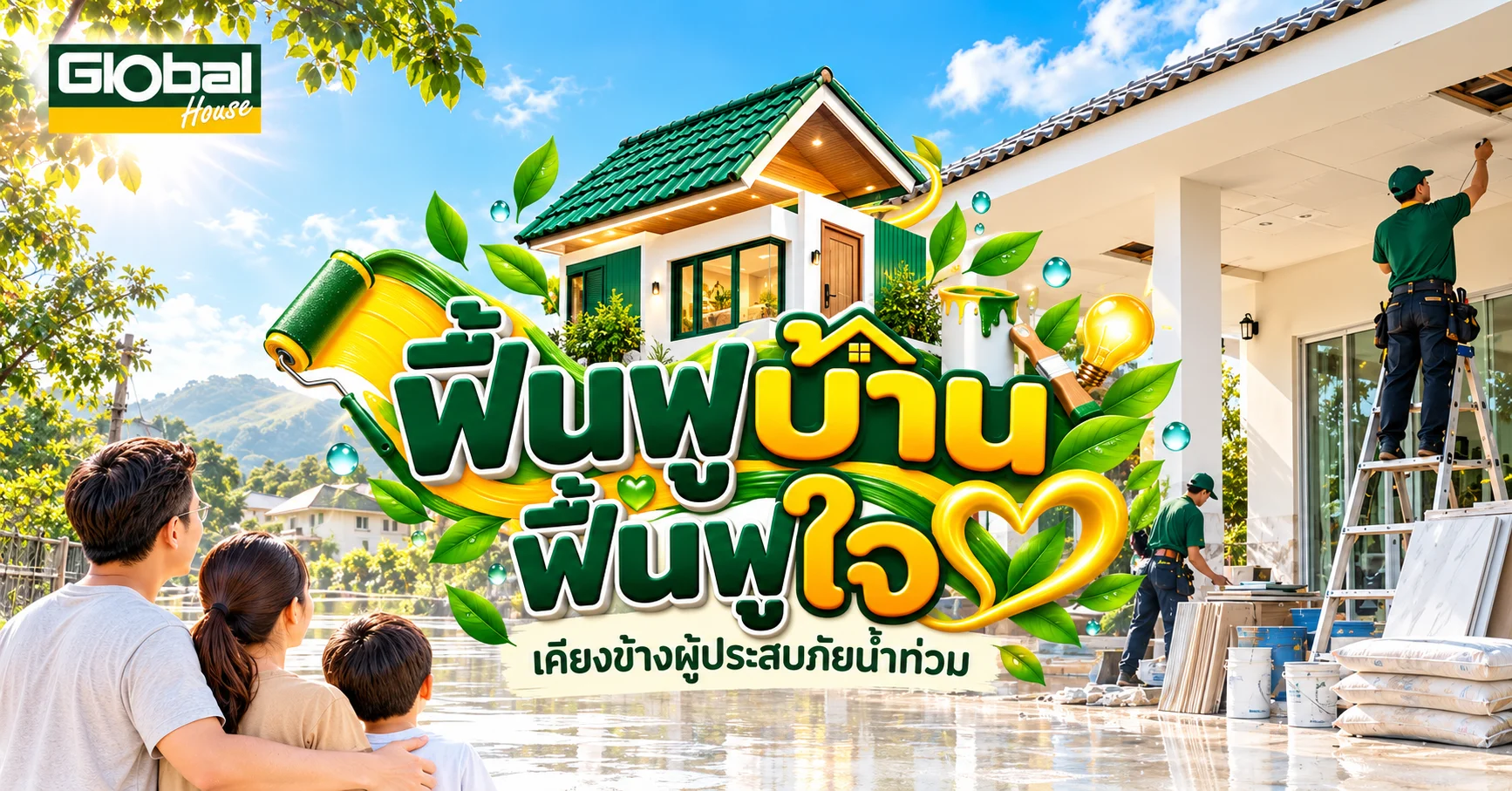 ฟื้นฟูบ้าน ฟื้นฟูใจ เคียงข้างผู้ประสบภัยน้ำท่วม